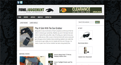 Desktop Screenshot of fowljudgement.com