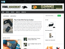 Tablet Screenshot of fowljudgement.com